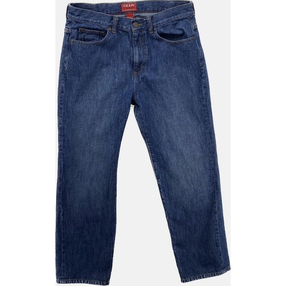 Chaps Other - Chaps Jeans Mens Size 34X30 Mid Rise Straight Fit Medium Wash  Cotton Denim Blue